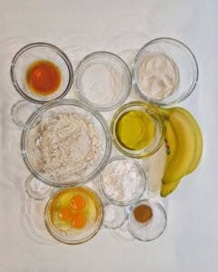 Receita Banana Bread - Pão de Banana - Ingredientes