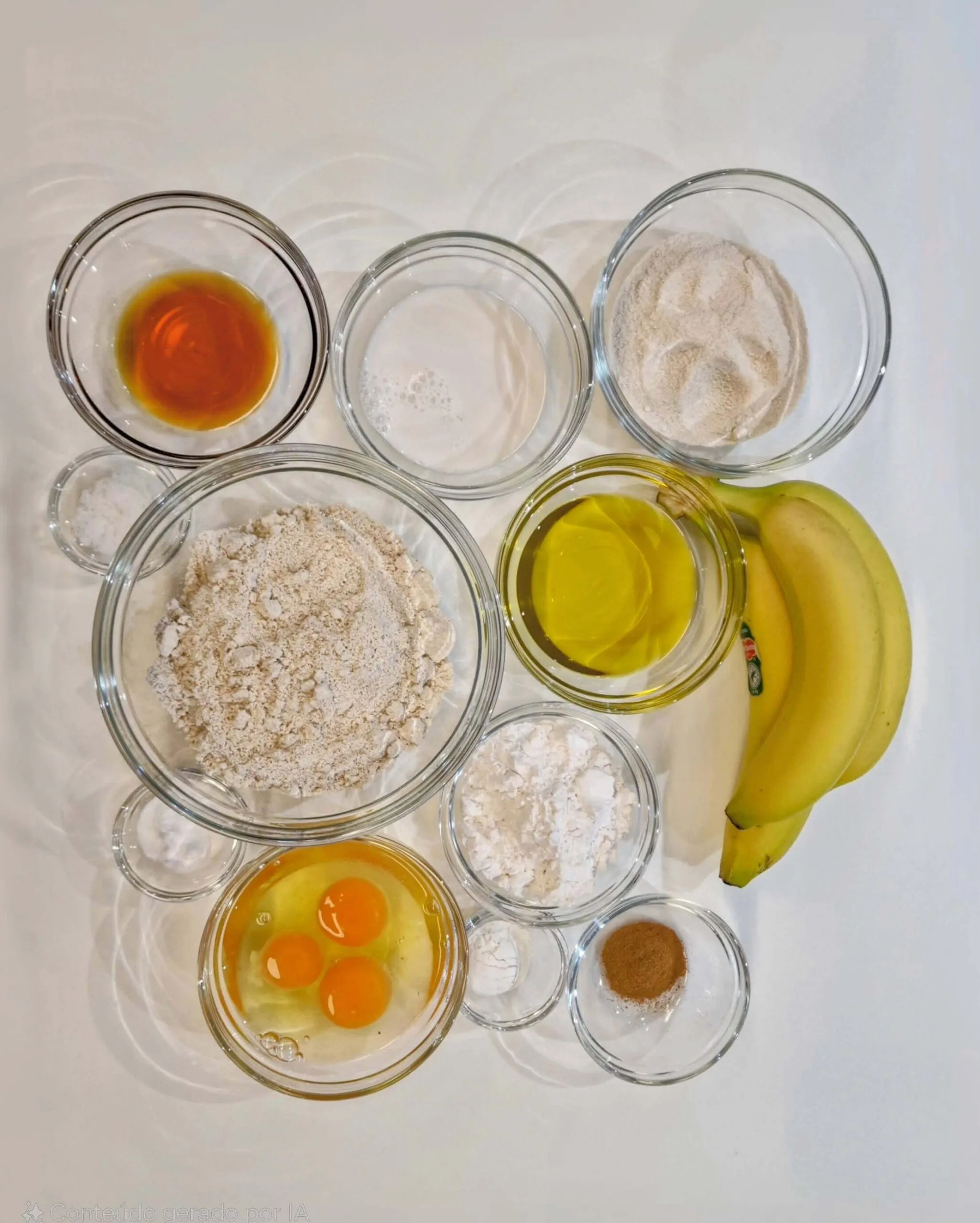 Cenoura Receita Banana Bread - Pão de Banana - Ingredientes