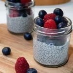 Pudim de Chia com Lirtilos