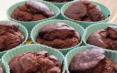 Muffins de Banana e Cacau