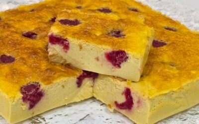 Iogurte Assado de Frutos Vermelhos